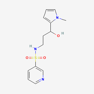 N-(3-hydroxy-3-(1-methyl-1H-pyrrol-2-yl)propyl)pyridine-3-sulfonamide