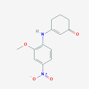 3-((2-Methoxy-4-nitrophenyl)amino)cyclohex-2-EN-1-one