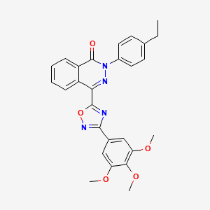 2-(4-ethylphenyl)-4-[3-(3,4,5-trimethoxyphenyl)-1,2,4-oxadiazol-5-yl]phthalazin-1(2H)-one