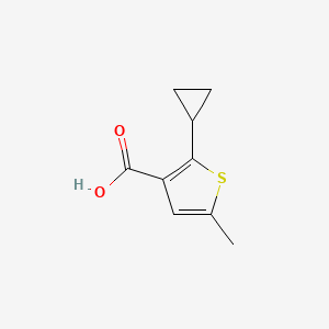 molecular formula C9H10O2S B3012524 2-Cyclopropyl-5-methylthiophene-3-carboxylic acid CAS No. 2126161-34-8
