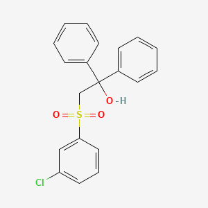 2-[(3-Chlorophenyl)sulfonyl]-1,1-diphenyl-1-ethanol