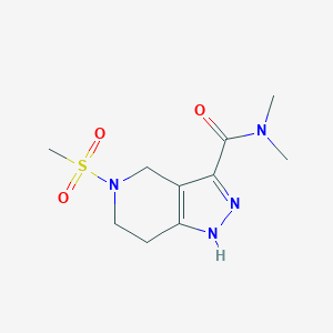 N,N-dimethyl-5-(methylsulfonyl)-4,5,6,7-tetrahydro-1H-pyrazolo[4,3-c]pyridine-3-carboxamide