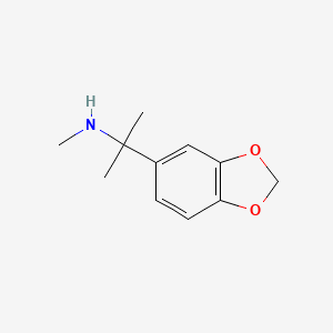 molecular formula C11H15NO2 B3012546 [2-(2H-1,3-benzodioxol-5-yl)propan-2-yl](methyl)amine CAS No. 1221725-76-3