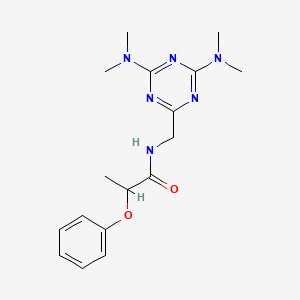 N-((4,6-bis(dimethylamino)-1,3,5-triazin-2-yl)methyl)-2-phenoxypropanamide