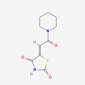 B3012577 (Z)-5-(2-oxo-2-(piperidin-1-yl)ethylidene)thiazolidine-2,4-dione CAS No. 429652-69-7