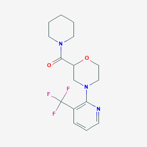 Piperidin-1-yl-[4-[3-(trifluoromethyl)pyridin-2-yl]morpholin-2-yl]methanone