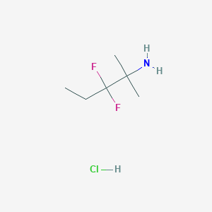3,3-Difluoro-2-methylpentan-2-amine hydrochloride
