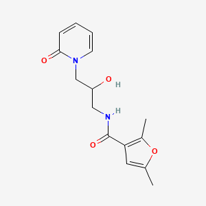 N-(2-hydroxy-3-(2-oxopyridin-1(2H)-yl)propyl)-2,5-dimethylfuran-3-carboxamide