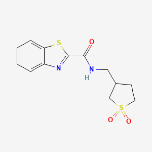 N-((1,1-dioxidotetrahydrothiophen-3-yl)methyl)benzo[d]thiazole-2-carboxamide