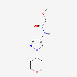2-methoxy-N-(1-(tetrahydro-2H-pyran-4-yl)-1H-pyrazol-4-yl)acetamide