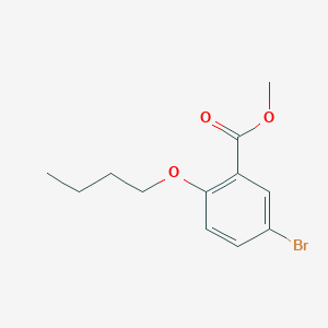 molecular formula C12H15BrO3 B3012650 Methyl 5-bromo-2-butoxybenzoate CAS No. 24123-30-6