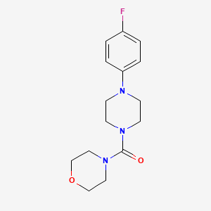 molecular formula C15H20FN3O2 B3012699 [4-(4-Fluorophenyl)piperazin-1-yl]-morpholin-4-ylmethanone CAS No. 346713-94-8