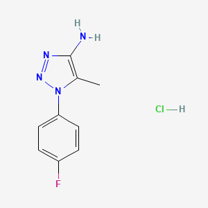 1-(4-fluorophenyl)-5-methyl-1H-1,2,3-triazol-4-amine hydrochloride