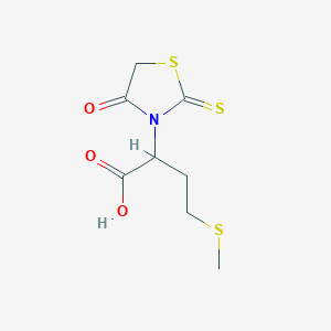 4-(Methylthio)-2-(4-oxo-2-thioxo-1,3-thiazolidin-3-yl)butanoic acid