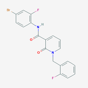 N-(4-bromo-2-fluorophenyl)-1-[(2-fluorophenyl)methyl]-2-oxopyridine-3-carboxamide
