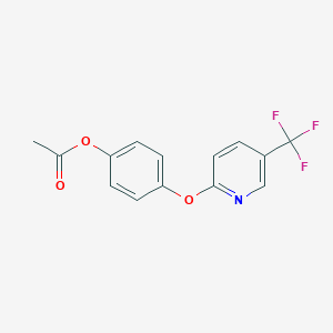 [4-[5-(Trifluoromethyl)pyridin-2-yl]oxyphenyl] acetate