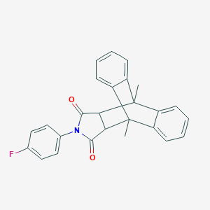 17-(4-Fluorophenyl)-1,8-dimethyl-17-azapentacyclo[6.6.5.0~2,7~.0~9,14~.0~15,19~]nonadeca-2,4,6,9,11,13-hexaene-16,18-dione (non-preferred name)