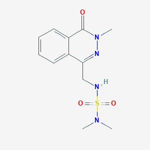 molecular formula C12H16N4O3S B3012751 4-[(Dimethylsulfamoylamino)methyl]-2-methyl-1-oxophthalazine CAS No. 1396710-77-2