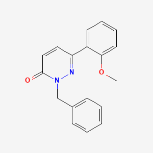 molecular formula C18H16N2O2 B3012782 2-苄基-6-(2-甲氧基苯基)哒嗪-3(2H)-酮 CAS No. 922975-30-2