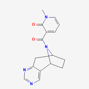 1-methyl-3-((5R,8S)-6,7,8,9-tetrahydro-5H-5,8-epiminocyclohepta[d]pyrimidine-10-carbonyl)pyridin-2(1H)-one