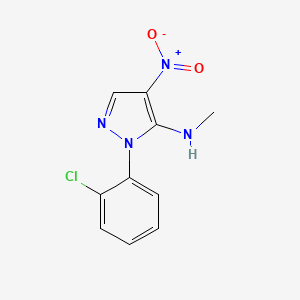 1-(2-chlorophenyl)-N-methyl-4-nitro-1H-pyrazol-5-amine