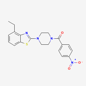 (4-(4-Ethylbenzo[d]thiazol-2-yl)piperazin-1-yl)(4-nitrophenyl)methanone