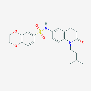 N-(1-isopentyl-2-oxo-1,2,3,4-tetrahydroquinolin-6-yl)-2,3-dihydrobenzo[b][1,4]dioxine-6-sulfonamide