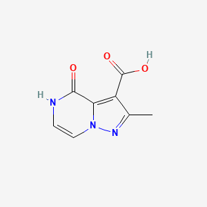2-Methyl-4-oxo-4,5-dihydropyrazolo[1,5-a]pyrazine-3-carboxylic acid