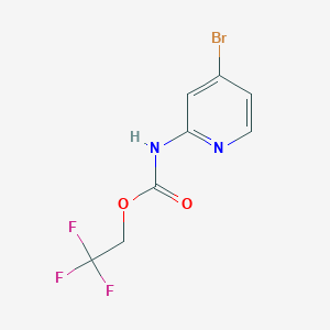 2,2,2-trifluoroethyl N-(4-bromopyridin-2-yl)carbamate