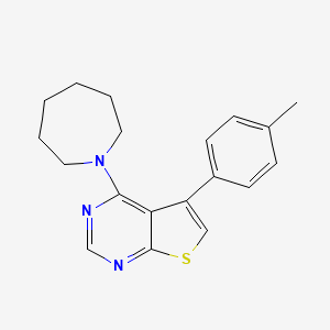 4-(Azepan-1-yl)-5-(p-tolyl)thieno[2,3-d]pyrimidine