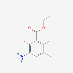 molecular formula C10H11F2NO2 B3012853 Ethyl 3-amino-2,6-difluoro-5-methylbenzoate CAS No. 1875551-91-9