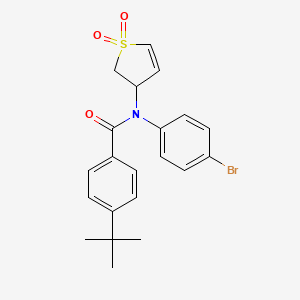 N-(4-bromophenyl)-4-(tert-butyl)-N-(1,1-dioxido-2,3-dihydrothiophen-3-yl)benzamide