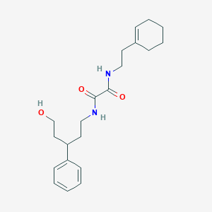 N1-(2-(cyclohex-1-en-1-yl)ethyl)-N2-(5-hydroxy-3-phenylpentyl)oxalamide