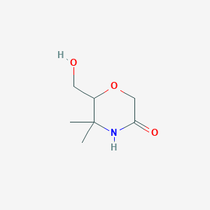 6-(Hydroxymethyl)-5,5-dimethylmorpholin-3-one