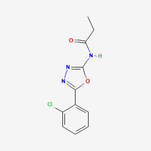 N-(5-(2-chlorophenyl)-1,3,4-oxadiazol-2-yl)propionamide