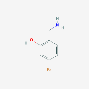 molecular formula C7H8BrNO B3012886 2-(Aminomethyl)-5-bromophenol CAS No. 1097778-99-8
