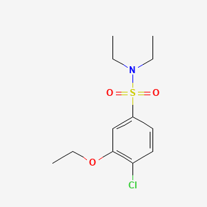 molecular formula C12H18ClNO3S B3012896 4-chloro-3-ethoxy-N,N-diethylbenzenesulfonamide CAS No. 838265-27-3