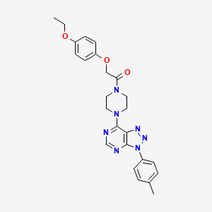 2-(4-ethoxyphenoxy)-1-(4-(3-(p-tolyl)-3H-[1,2,3]triazolo[4,5-d]pyrimidin-7-yl)piperazin-1-yl)ethanone