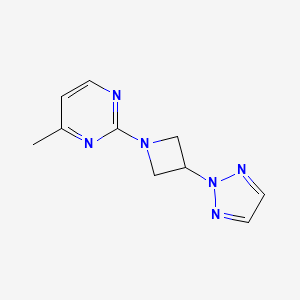 4-Methyl-2-[3-(triazol-2-yl)azetidin-1-yl]pyrimidine