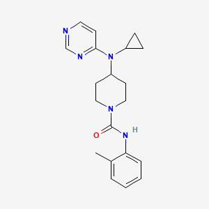 4-[Cyclopropyl(pyrimidin-4-yl)amino]-N-(2-methylphenyl)piperidine-1-carboxamide
