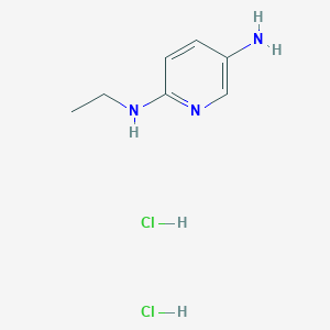 molecular formula C7H13Cl2N3 B3012911 N2-Ethylpyridine-2,5-diamine dihydrochloride CAS No. 1439897-72-9