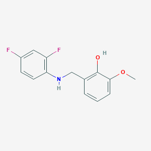 2-[(2,4-Difluoroanilino)methyl]-6-methoxybenzenol