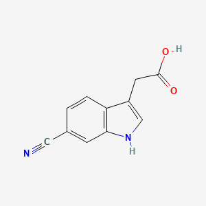 2-(6-cyano-1H-indol-3-yl)acetic acid