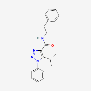 molecular formula C20H22N4O B3012916 1-phenyl-N-(2-phenylethyl)-5-(propan-2-yl)-1H-1,2,3-triazole-4-carboxamide CAS No. 954319-79-0