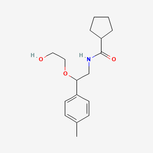 molecular formula C17H25NO3 B3012920 N-(2-(2-羟基乙氧基)-2-(对甲苯基)乙基)环戊烷甲酰胺 CAS No. 1795190-95-2