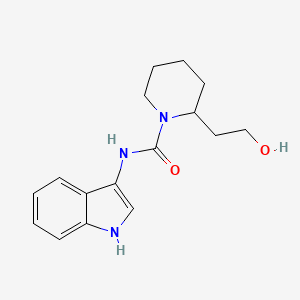 molecular formula C16H21N3O2 B3012926 2-(2-羟乙基)-N-(1H-吲哚-3-基)哌啶-1-甲酰胺 CAS No. 899964-98-8