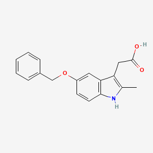 molecular formula C18H17NO3 B3012930 (5-Benzyloxy-2-methyl-1H-indol-3-yl)-acetic acid CAS No. 101734-29-6