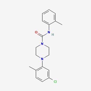 molecular formula C19H22ClN3O B3012935 4-(5-chloro-2-methylphenyl)-N-(2-methylphenyl)piperazine-1-carboxamide CAS No. 890944-48-6