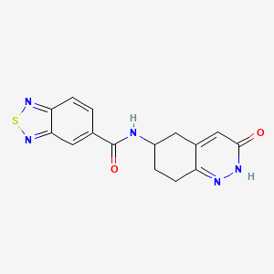 N-(3-oxo-2,3,5,6,7,8-hexahydrocinnolin-6-yl)benzo[c][1,2,5]thiadiazole-5-carboxamide