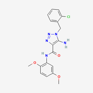 5-amino-1-(2-chlorobenzyl)-N-(2,5-dimethoxyphenyl)-1H-1,2,3-triazole-4-carboxamide